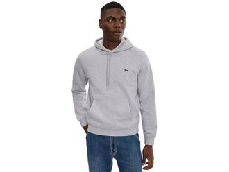 Lacoste Cotton Fleece Hoodie Mens Sweatshirt Grey : 7 (2XL)