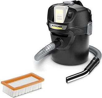 Karcher K&auml;rcher 18 V Aspirador De Cenizas Y Polvo Ad 2 Battery, Material Ign&iacute;fugo, Filtros De Una Pieza, Manguera, Dep&oacute;sito: 14 L, Potencia: 230 W, Compatible