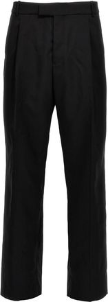 Alexander McQueen Black Gabardine Wool Pants