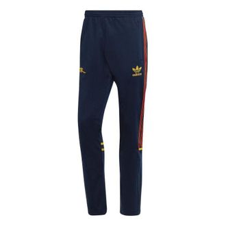 adidas Mens adidas originals Printing Logo Stripe Casual Pants/Trousers Blue HM4829