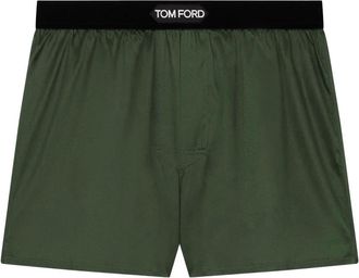 Tom Ford Ondergoed, Heren, Groen, XL, Zijden Boxershorts