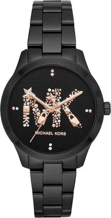 Michael Kors Runway Horloge - Dames - Horloges - Zwart - ONE Size - Accessoires