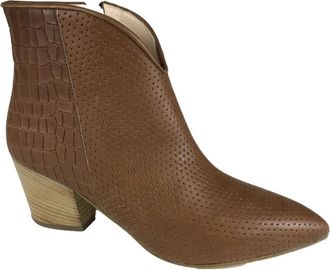 Cristian Daniel Cognac Laarzen - Dames - Cowboylaarzen - Bruin - 36 EU - Schoenen