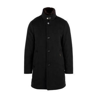Moorer Single-Breasted Coat - Heren - Mantel - Blauw - 2XL - Jassen