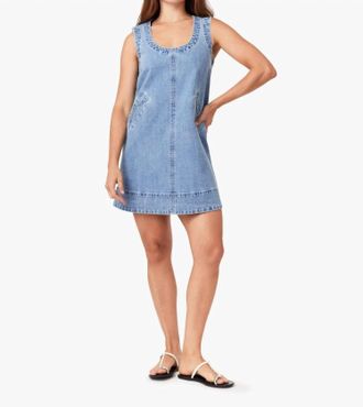 Habitual Micro Studded Mini Dress In Blue Bell