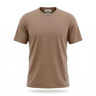 H&egrave;SKIMO Supima Cotton Gassed Mercerized T-Shirt - male - H&egrave;SKIMO - T-Shirts - Brown - L - Tops
