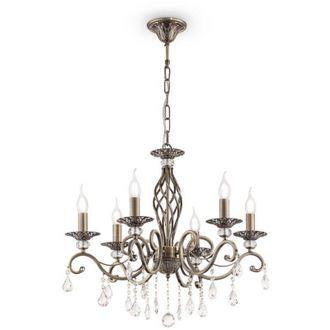 Maytoni Grace Ara&ntilde;a Lat&oacute;n Y Cristal, 6 Luces, E14
