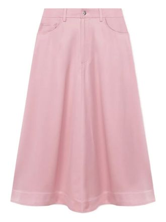 Nanushka Cintia midi skirt - women - Acetate/Polyester - S - Pink