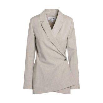 Loewe Dames, Jassen, Beige, Maat: XS Wol