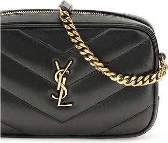 Saint Laurent Womens Shoulder Bag Daytona Black Lamb Leather