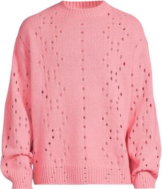Givenchy Oversize Crew Neck Sweater Flamingo, Size XXXL