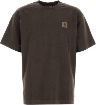 Carhartt Work in Progress Dark Brown Logo T-Shirt