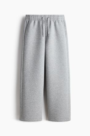 H&M Scuba-Joggpants in Relaxed Fit - Graumeliert