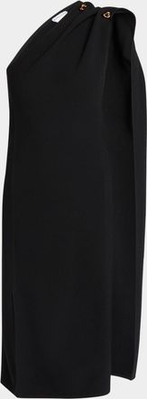 Bottega Veneta One-Shoulder Drape Slit Dress