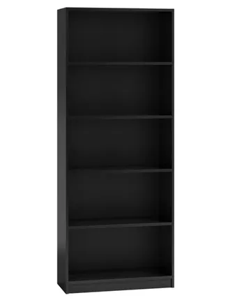 OEM Estanter&iacute;a Cl&aacute;sica Para Libros, Archivos Y Juguetes - Negra, 182 Cm - Perfecta Para La Oficina Y El Hogar