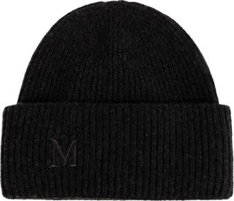 Max Mara Retina Muts - Dames - Hoeden - Zwart - ONE Size - Kasjmier - Accessoires