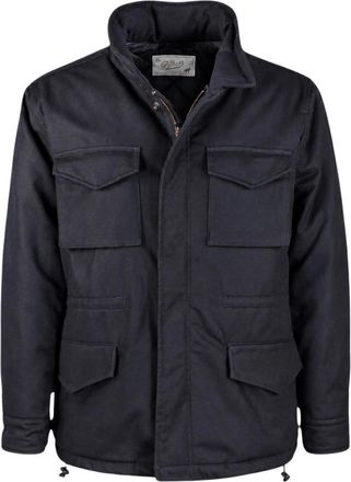 Bl'ker Travis Field Jacket - Heren - Zomerjassen - Blauw - M - Wol - Jassen