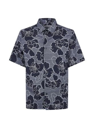 Les Deux Charlie Poppy Aop Short Sleeves Shirt