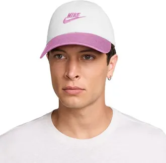 Nike Mens Club H86 Adjustable Cap - White/Pink Size M/L