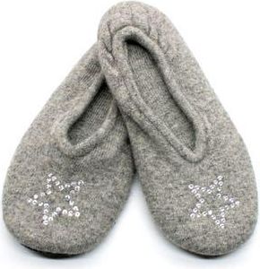 Portolano Rhinestone Star Slipper in Light Heather Grey at Nordstrom Rack, Size Medium