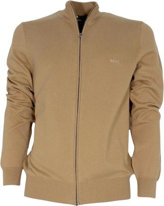HUGO BOSS Heren, Truien, Beige, Maat: XL Katoen