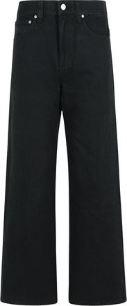 Khaite Bonnie Black Cotton Jeans