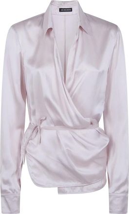 Ann Demeulemeester Blouses - Dames - Blouses - Roze - XL - Overhemden