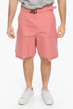 Dior Shorts Cargo in Cotone con Chiusura Dorata Dior