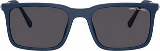 A|X Armani Exchange AX 4175SU 839987 56mm Unisex Irregular Sunglasses