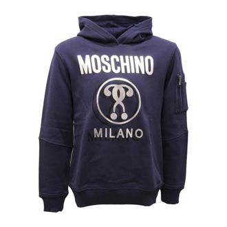 Moschino Huf05F Sweatshirt - male - Moschino - Kids Sweatshirts - Blue - 10 Y - Kids