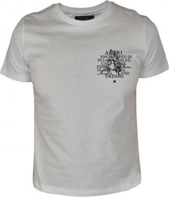 Amiri Tops, Dames, Wit, L, Katoen, Precious Memories T-Shirt