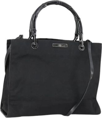 Gucci Pre-owned Nylon Handtas - Dames - Vintage Handtas - Zwart - ONE Size - Nylon - Vintage