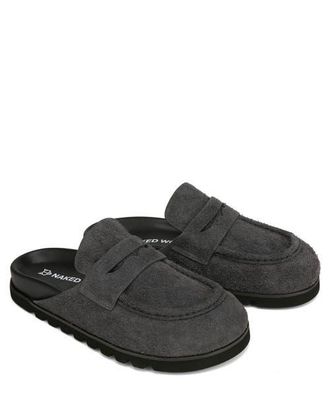 Naked Wolfe Cord Suede Slipper in Dark Grey at Nordstrom, Size 12