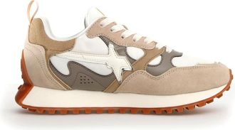 W6YZ Beige Sneakers voor Vrouwen Urban Stijl - Dames - Sneakers - Beige - 39 EU - Katoen - Schoenen