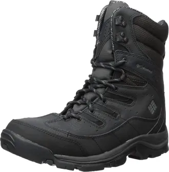 Columbia Mens Gunnison Plus Omni Heat Boot In Shark/ Charcoal