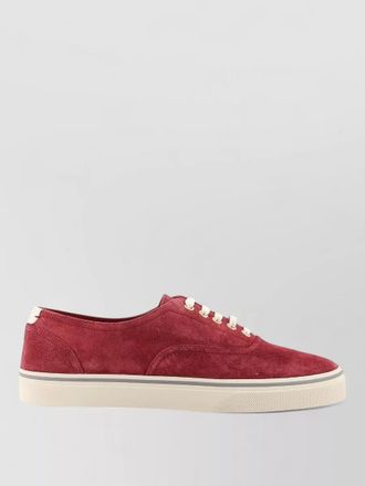 Brunello Cucinelli suede lace up low top sneakers