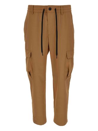 Versace Jeans Couture cargo pocket drawstring trousers - men - Fabric - 46 - Brown