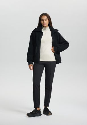 Luhta Fleecejacke LUHTA ISKOINEN, Damen, Gr. XXL, basic schwarz, Obermaterial: 100% Polyester, Jacken Fleecejacke