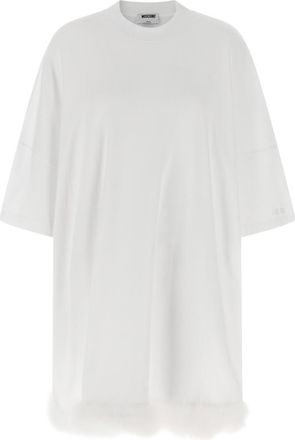 Moschino White Feather dress