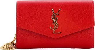 Saint Laurent Uptown Chain Wallet Leather crossbody bag - Rood