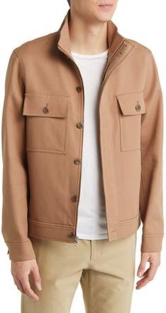 Vince Stretch Cotton Twill Chore Jacket in Sequoia at Nordstrom Rack, Size Xx-Large