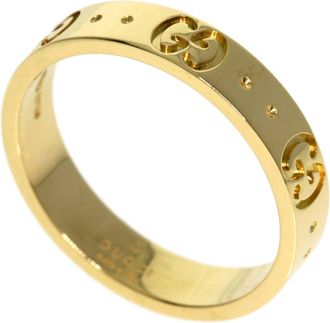 Gucci Icon Yellow Gold (18K) Band Ring (Pre-Owned)