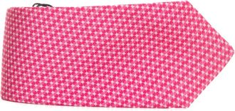 Kiton Fantasie Zijden Stropdas met 7 Vouwen - Heren - Stropdassen - Roze - ONE Size - Accessoires