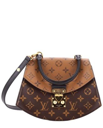 Louis Vuitton Brown Reverse Monogram Canvas Tilsitt Top Handle Bag Reverse (Authentic Pre-Loved)