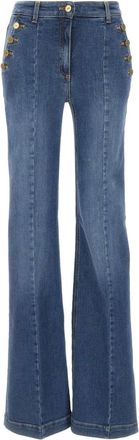 Elisabetta Franchi Mujer, Vaqueros, Azul, Talla: W27