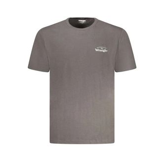 Wrangler T-shirt met korte mouwen - Heren - Tops - Grijs - Maat: 2XL Katoen