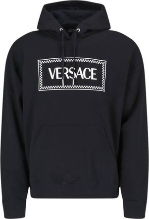Versace 90s Vintage Logo Print Hoodie, Size X-Large