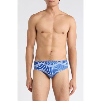 Speedo Print Swim Briefs in Purple at Nordstrom Rack, Size 36