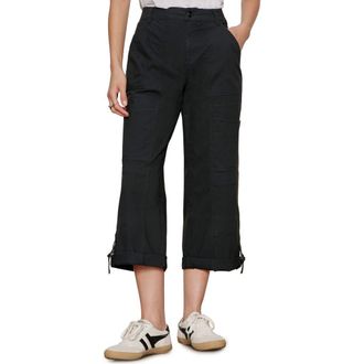 Sanctuary Angels Stretch Cotton Cargo Pants in Black at Nordstrom, Size 27