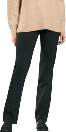 M&Co Womens Straight Leg Bengaline Trousers - Womens Black